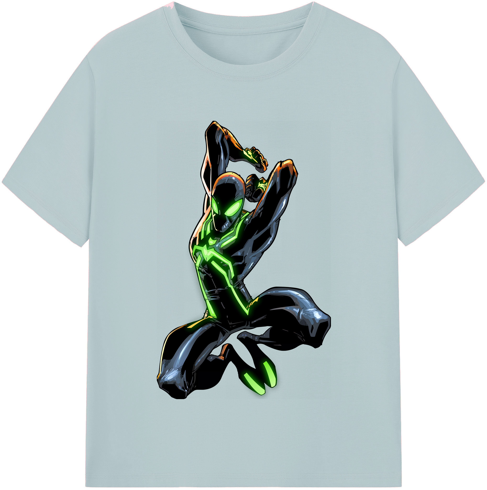（画像用） Spider Man スパイダーマン 綿100％半袖Tシャツ（フロントプリント）